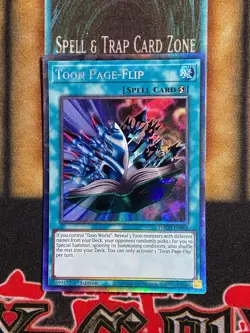 Yugioh Toon Page-Flip TOCH-EN004 Collector’s Rare 1st Edition NM - Image 1