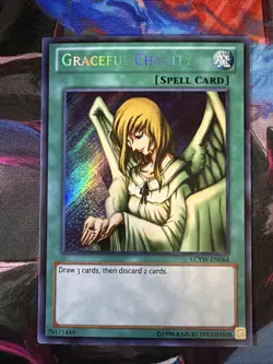 Graceful Charity LCYW-EN064 Secret Rare Yugioh Legendary Collection 3 Unlimited - Image 1