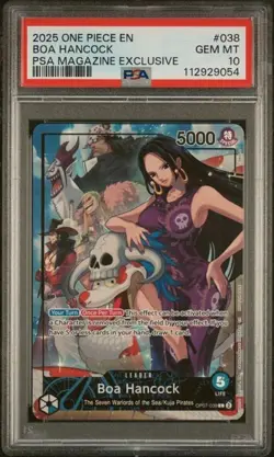 One Piece - Boa Hancock - PSA Magazine Exclusive - OP07-038 - PSA 10 - Image 1