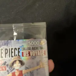 One Piece Monkey.D.Luffy College Basketball Rutgers Card & Poster 1/23 In Hand - Image 5