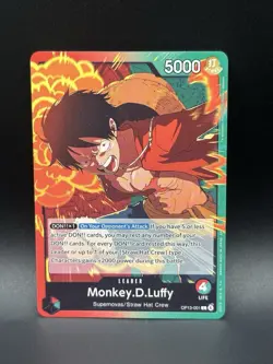Monkey.D.Luffy OP13-001 Carrying on His Will One Piece ENGLISH - Image 1