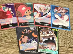 One Piece TCG - Leader Mixed Lot - Set of 6 Cards - English - Image 1
