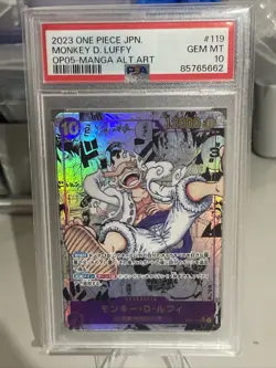 PSA 10 Luffy Nika Gear 5 OP05-119 Manga Alt Art MangaParallel One Piece Japanese - Image 2