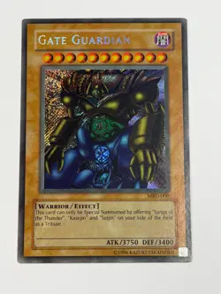 YUGIOH Light Fade Foil Bleed Gate Guardian MRD-000 Secret Rare Unlimited NM - Image 1