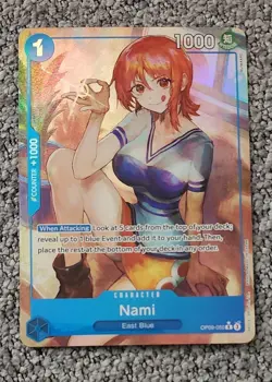 Emperors in the New World Nami Parallel OP09-050 Foil NM Free Shipping - Image 1