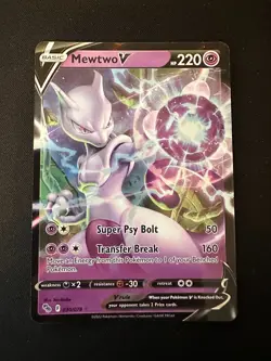 Mewtwo V #030/078 - NM - Pokemon GO Pokemon Card - Image 1