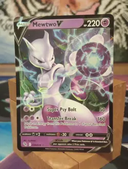 Pokemon TCG Mewtwo v Holo Ultra Rare Card Pokemon Go 030/078 M/Nm Condition - Image 1