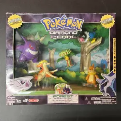 Pokemon 2007 Target Exclusive Diamond & Pearl Forest Scene Playset - Damaged Box 39897599649 - Image 1