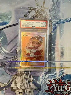 Pokemon 2019 Sun & Moon Unbroken Bonds Welder Full Art Holo Card 214/214 PSA 8 - Image 1