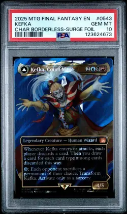 4673 Kefka Court Mage of Ruin 2025 MTG Final Fantasy #0543 Surge Foil PSA 10 - Image 1