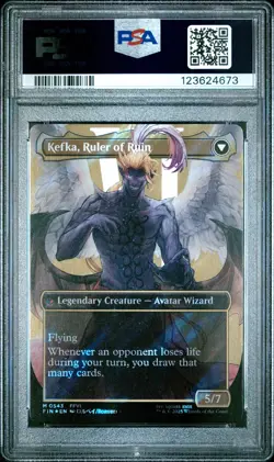 4673 Kefka Court Mage of Ruin 2025 MTG Final Fantasy #0543 Surge Foil PSA 10 - Image 2