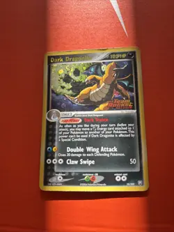 Pokemon TCG Stamped Dark Dragonite 15/109 Holo Ex Team Rocket MP/HP- SWIRL - Image 4