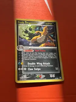 Pokemon TCG Stamped Dark Dragonite 15/109 Holo Ex Team Rocket MP/HP- SWIRL - Image 5