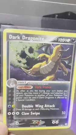 Pokemon TCG 2004 Team Rocket Returns Dark Dragonite Rare SWIRL💫 Holo 15/109 NM - Image 2