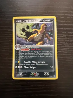 Pokemon TCG 2004 Team Rocket Returns Dark Dragonite Rare SWIRL💫 Holo 15/109 NM - Image 3