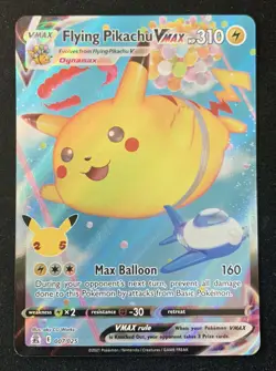 Flying Pikachu VMAX 007/025 Celebrations Ultra Rare Holo Pokemon TCG Card NM - Image 1