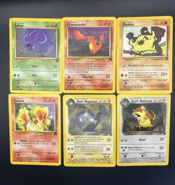 Pokemon Team Rocket (1999-2000) 6 card lot - Image 1