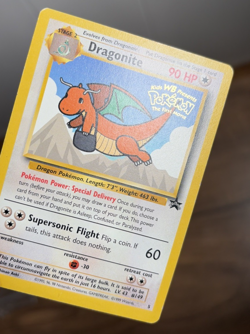 Pokemon Card Dragonite #5 First Movie Stamped Black Star Promo WOTC English LP - Image 2