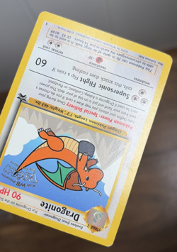 Pokemon Card Dragonite #5 First Movie Stamped Black Star Promo WOTC English LP - Image 3