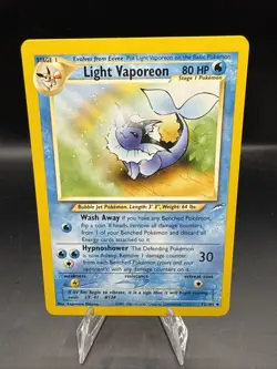 Light Vaporeon 52/105 Pokemon TCG Neo Destiny Edition NM Vintage WOTC 2002 Card - Image 1