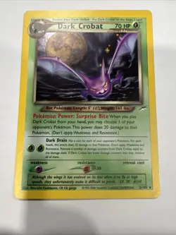 Dark Crobat Holo Card 3/105 Neo Destiny Pokemon Card 2000 - Image 4