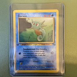1st Edition Horsea 49/62 Fossil Set - Common Pokemon Card - LP/NM - Image 3