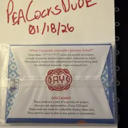 Pokai Gaku Pokemon Booster Pack Sealed, Custom Card, 10 card-Pack by Art Yeuh - Image 3