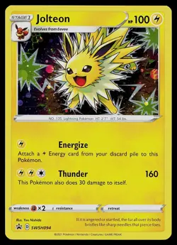 Pokemon Card - Jolteon Sword & Shield Promo SWSH094 Holo - Image 1