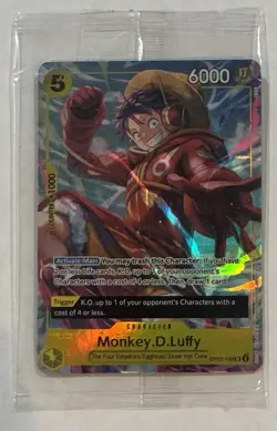 Monkey.D.Luffy Sealed OP07-109 One Piece Promotion Cards Foil sealed - Image 1