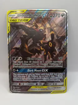 *JUMBO CARD* Pokemon Sun & Moom Umbreon & Darkrai GX SM241 Jumbo Cards Holo - Image 1
