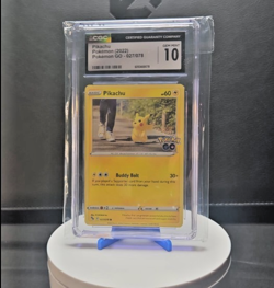 Pikachu Pokemon GO 027/078 CGC 10 Gem Mint 2022 Graded Pokemon Card - Image 1