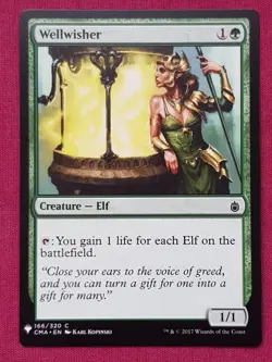 Magic The Gathering MYSTERY BOOSTER MB1 WELLWISHER green card MTG - Image 1