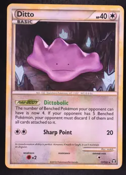 Ditto 17/102 - Pokemon Triumphant Rare Card - Image 1