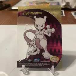 Mewtwo Topps Chrome Pokemon TV Animation Edition Clear Chase Cards #PC5 2000 r7d - Image 2