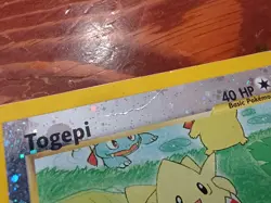 2001 Togepi Southern Islands 4/18 Rare Reverse Holo Holographic Pokemon Card - Image 3
