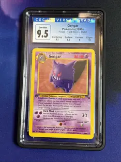 CGC 10 GEM MINT Gengar 1999 Fossil 1st Edition 20/62 Pokemon Card Subgrades - Image 3