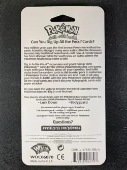 1999 WotC Pokemon Fossil SEALED BLISTER BOOSTER PACK Featuring Lapras (11 cards) - Image 2