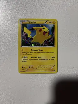 Pokemon Pikachu TCG XY89 Black Star Promo Holo Card LP - Image 1