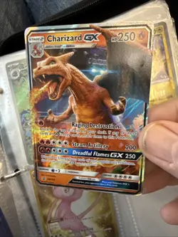 Pokemon Charizard GX SM195 Full Art Promo Holo Card 250 LP EXCELLENT C68 - Image 2