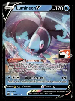 Pokemon TCG Prize Pack Series Cards #040/172 Lumineon VNM - Image 1