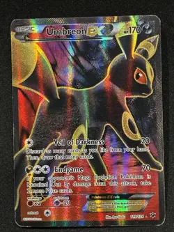 Pokemon Umbreon EX TCG Full Art Holo Rare Card 119/124 Fates Collide - Image 1
