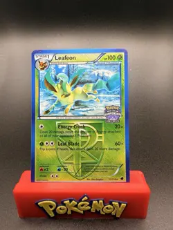 Pokemon Card 2013 LEAFEON 11/116 Cross-Hatch State Championships Promo Plasma - Image 1