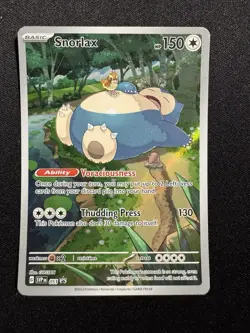 Pokemon Card Snorlax SVP EN 051 Scarlet & Violet 151 Promo Holo NM - Image 1