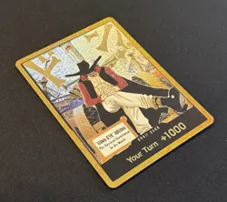 DON!! Card Gold Frame Mihawk OP14 ONE PIECE Seven Warlords of the Azure Ocean NM - Image 4