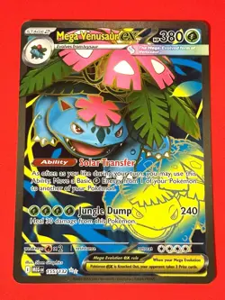 Mega Venusaur ex 155/132 Me01: Mega Evolution Holo Pokemon Card - Image 1