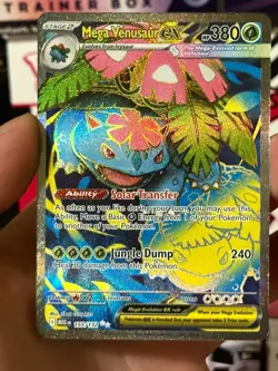 Mega Venusaur ex 155/132 Me01: Mega Evolution Holo Pokemon Card - Image 3