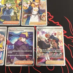 Pokemon 5 Card Lot - Full Art Trainer Ultra Rares NM #2 - Image 4