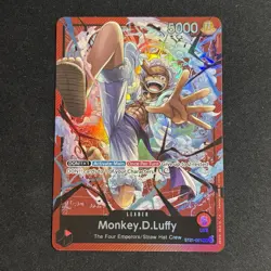 Monkey.D.Luffy ST21-001 - One Piece TCG Starter Deck EX: Gear 5 Foil NM Leader - Image 1