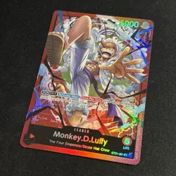 Monkey.D.Luffy ST21-001 - One Piece TCG Starter Deck EX: Gear 5 Foil NM Leader - Image 2