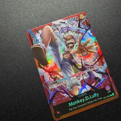 Monkey.D.Luffy ST21-001 - One Piece TCG Starter Deck EX: Gear 5 Foil NM Leader - Image 4